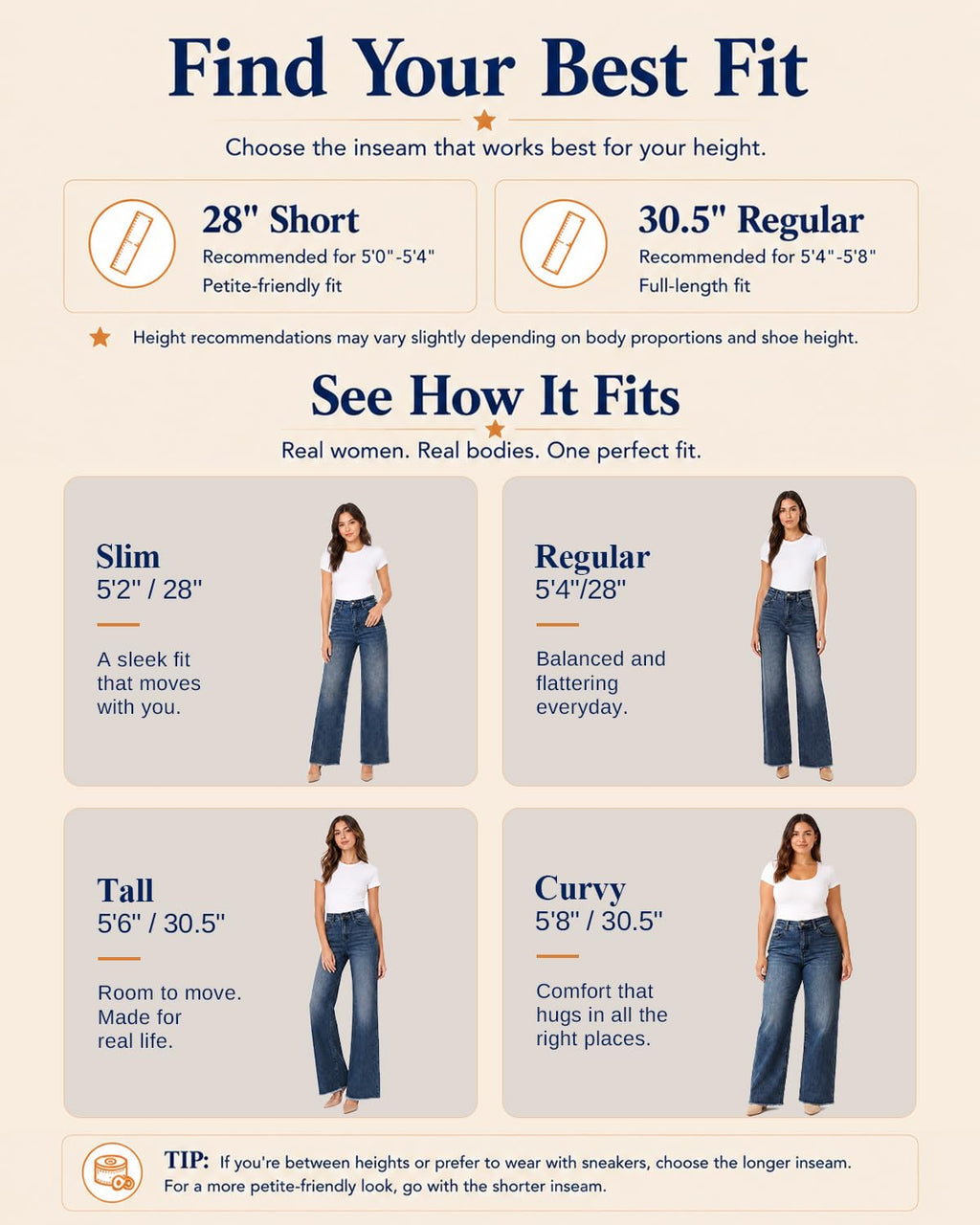Women's High Waisted Stretchy Straight Leg Jeans Tummy Control Pants