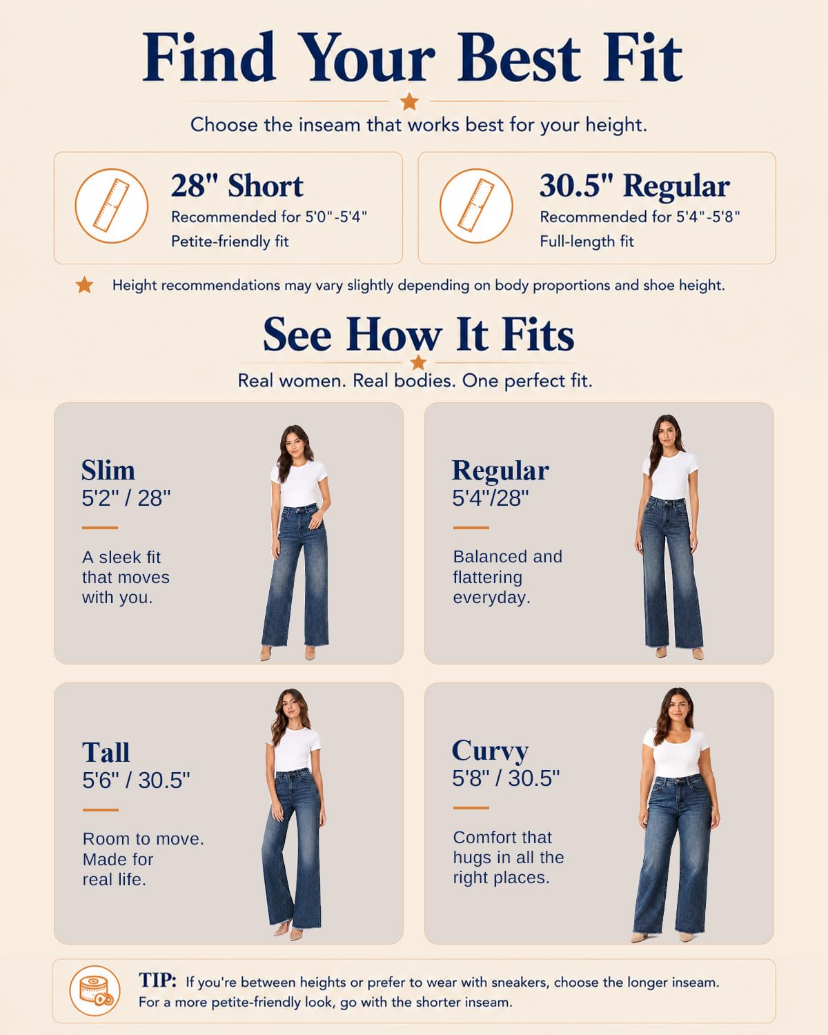 Women's High Waisted Stretchy Straight Leg Jeans Tummy Control Pants