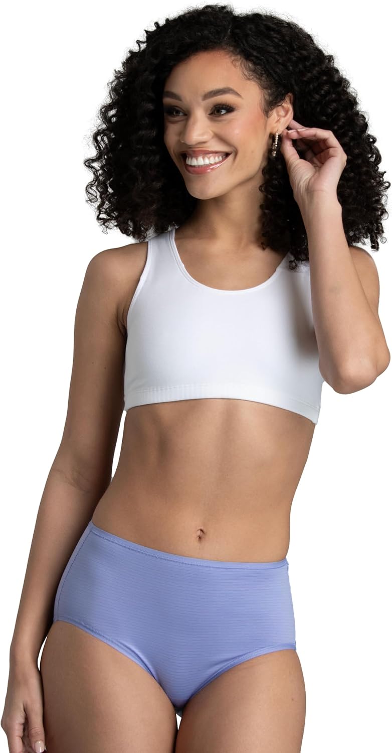 Fruit of the Loom womens Breathable Underwear, Moisture Wicking Keeps You Cool & Comfortable, Available in Plus Size