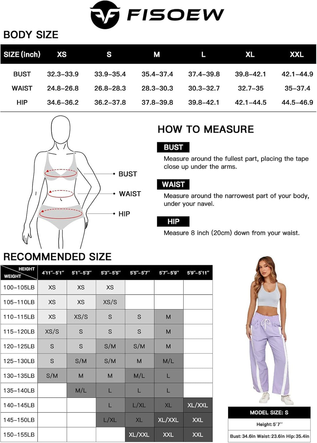 Fisoew Women's Baggy Wide Leg Pants Casual Drawstring Elastic Waisted Contrast Color Workout Y2K Track Pants