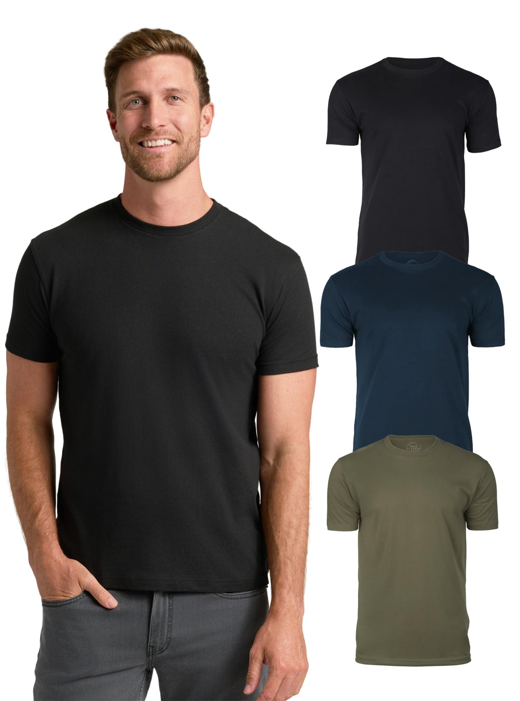 True Classic Mens T-Shirts – Short Sleeve Crew Neck
