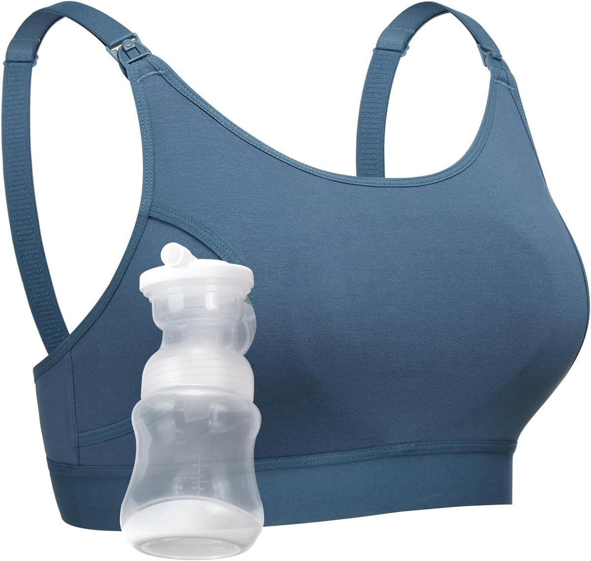 Momcozy Hands Free Pumping & Nursing Bra, Adjustable Cotton Breast Pump Bra