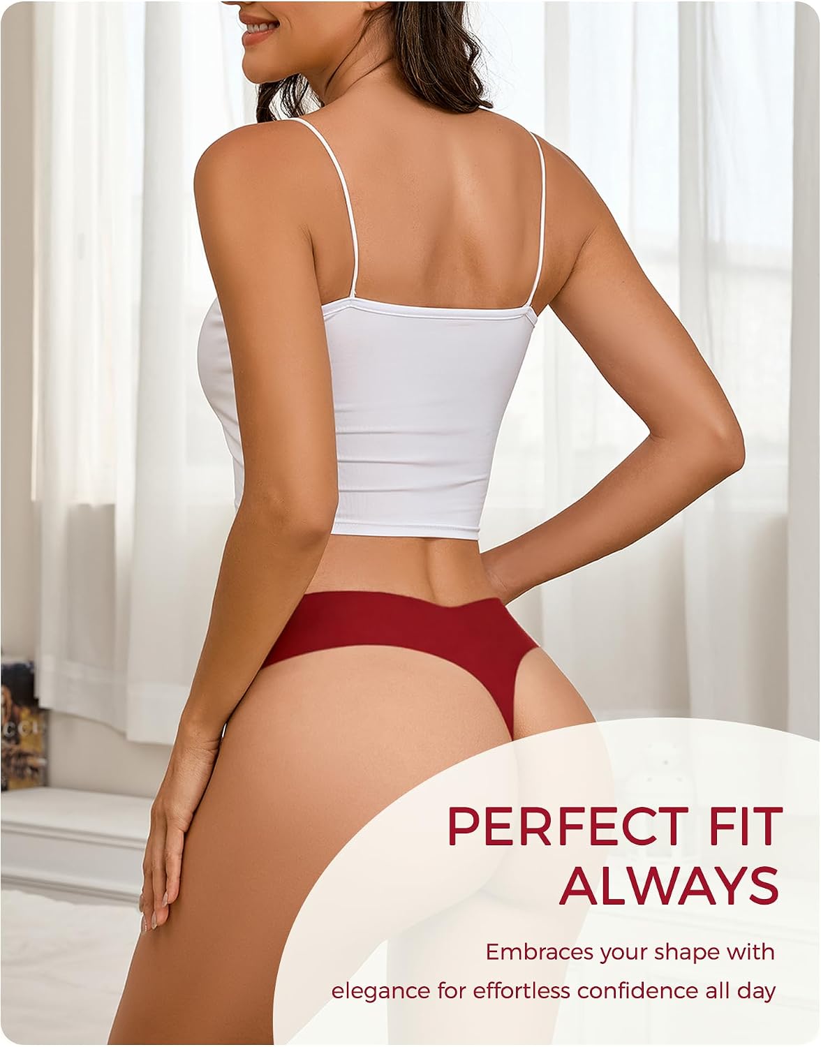 Take Talk Underwear Womens 9 Pack Seamless Thongs No Show Workout Panties