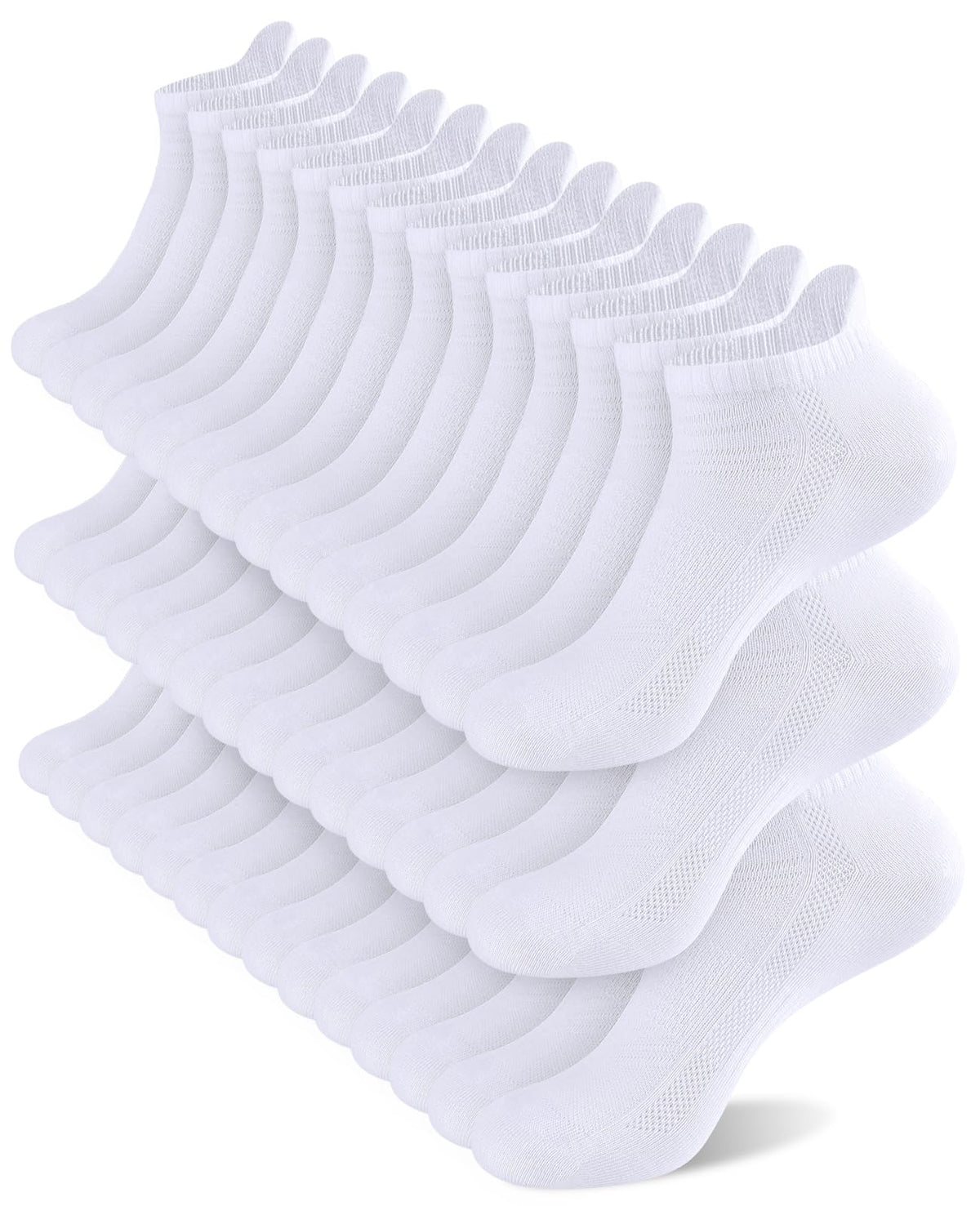 shnn 14 Pairs Mens/Womens Ankle Socks Breathable Casual Low Cut Short Socks for Men/Women with Heel Tab