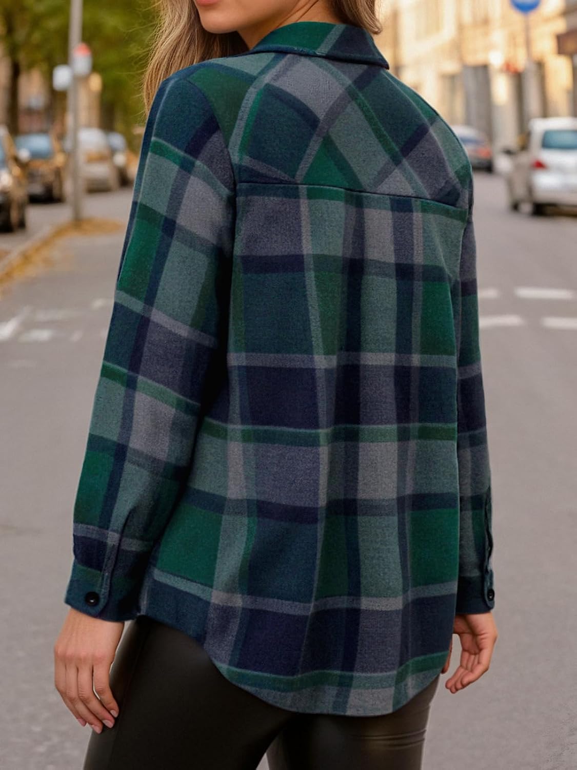 AUTOMET Shackets for Women Plaid Flannel Shirts