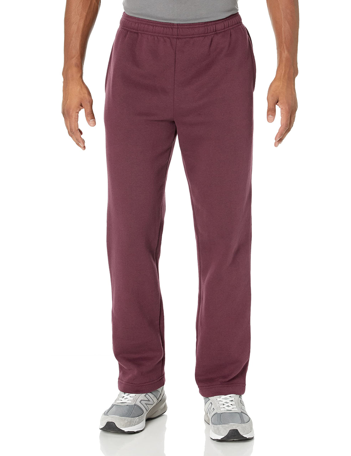 Amazon Essentials Men's Fleece Open Bottom Sweatpant (Available in Big & Tall)