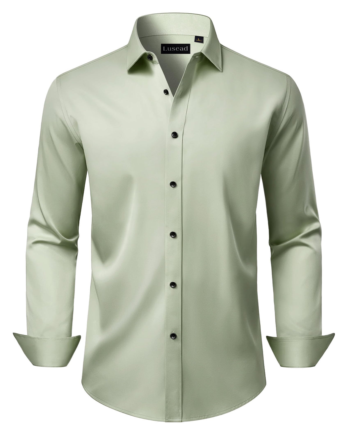 Men's Dress Shirts Long Sleeve Stretch Wrinkle Free Wedding Formal Business Button Down Shirt