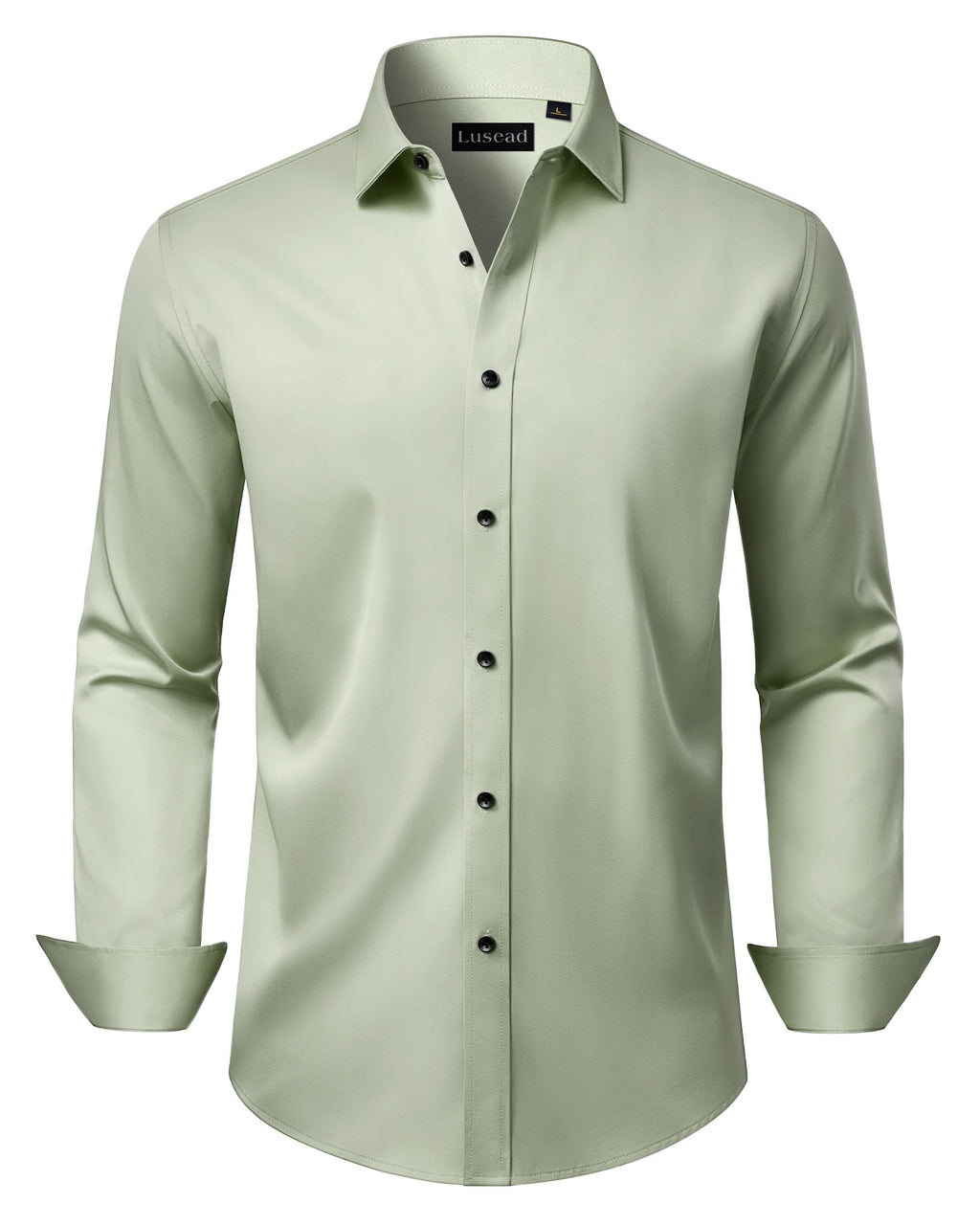 Men's Dress Shirts Long Sleeve Stretch Wrinkle Free Wedding Formal Business Button Down Shirt