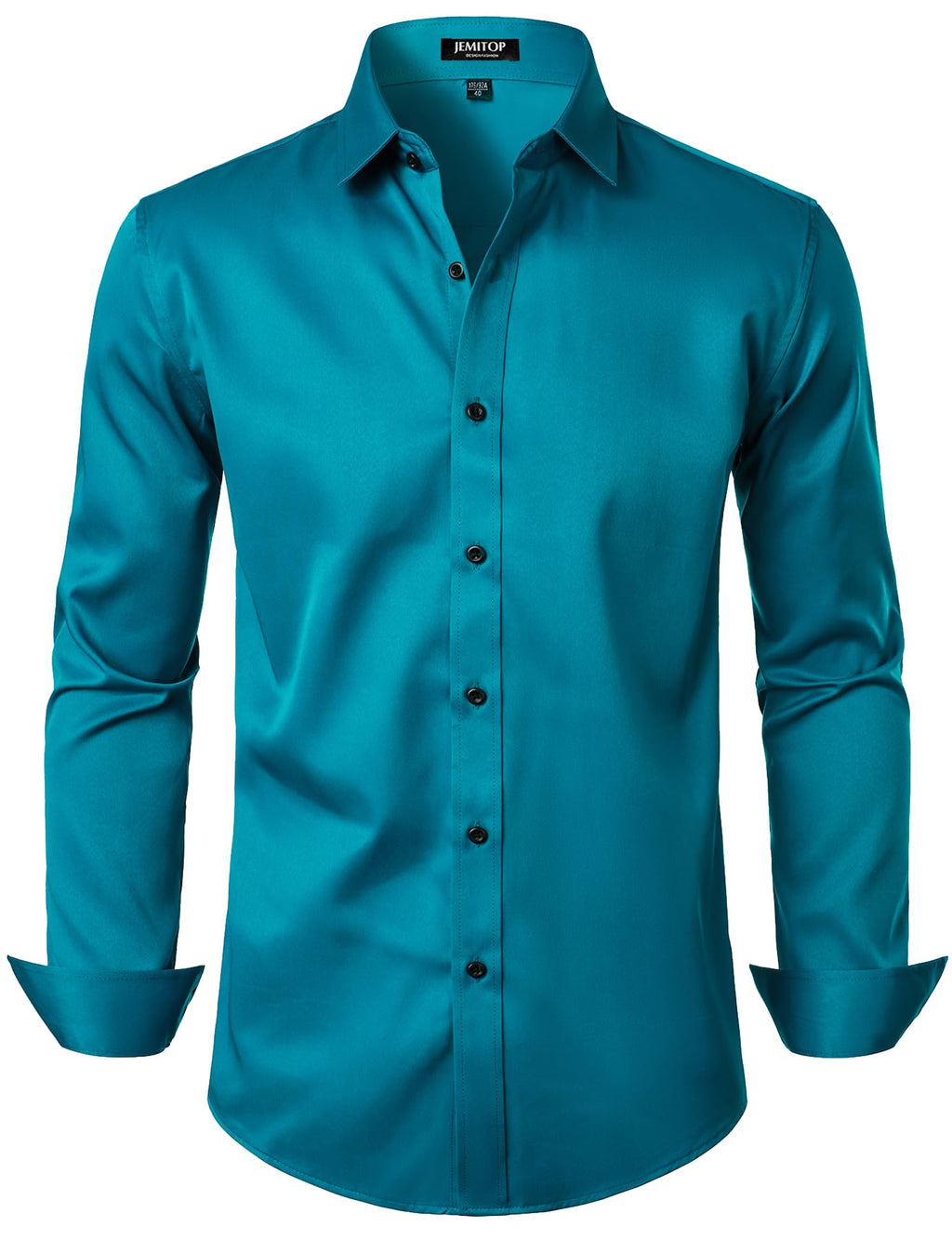 JEMITOP Mens Stretch Wrinkle Free Dress Shirts