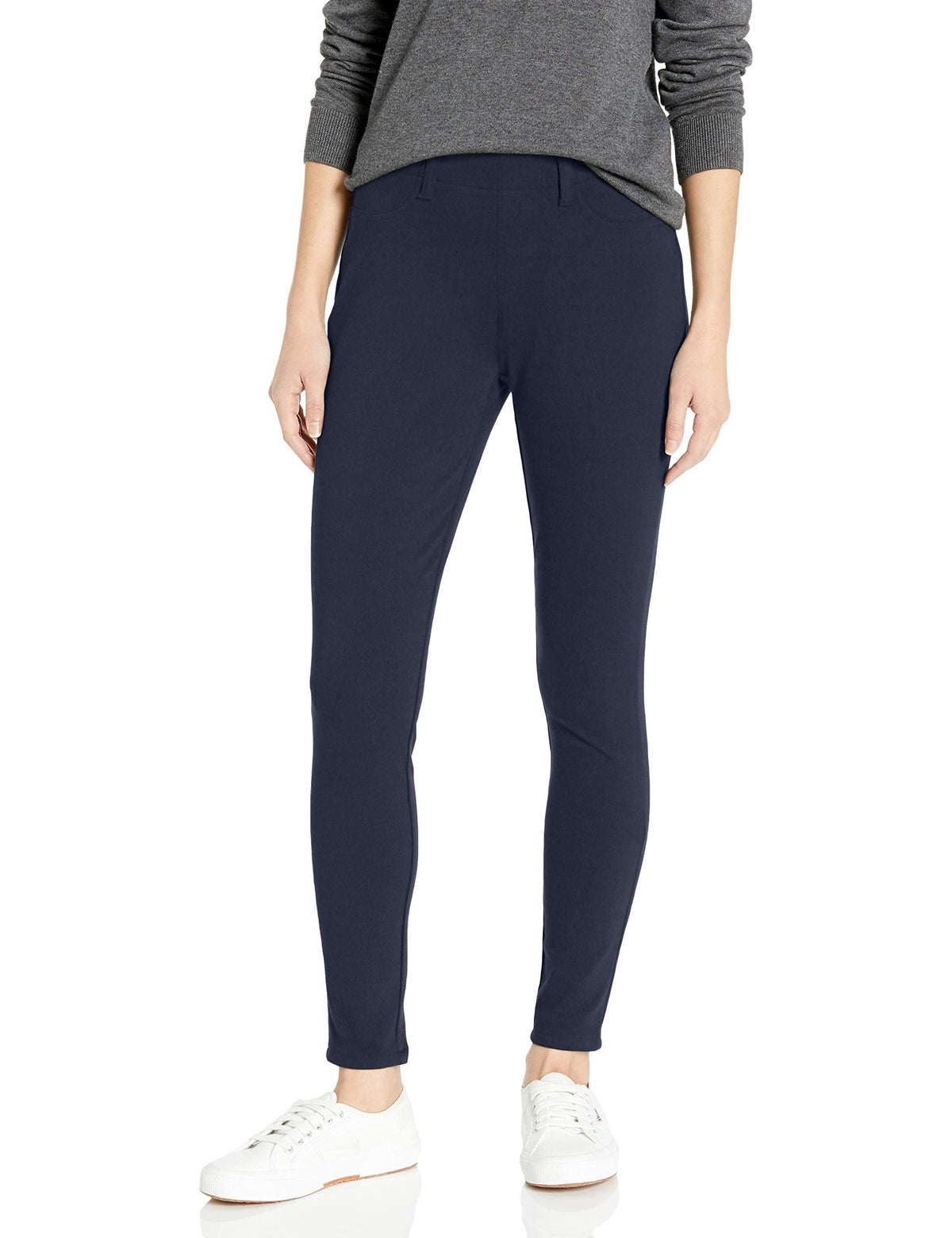 Amazon Essentials Women's Pull-On Mid Rise Stretchy Knit Jegging (Available in Plus Size)