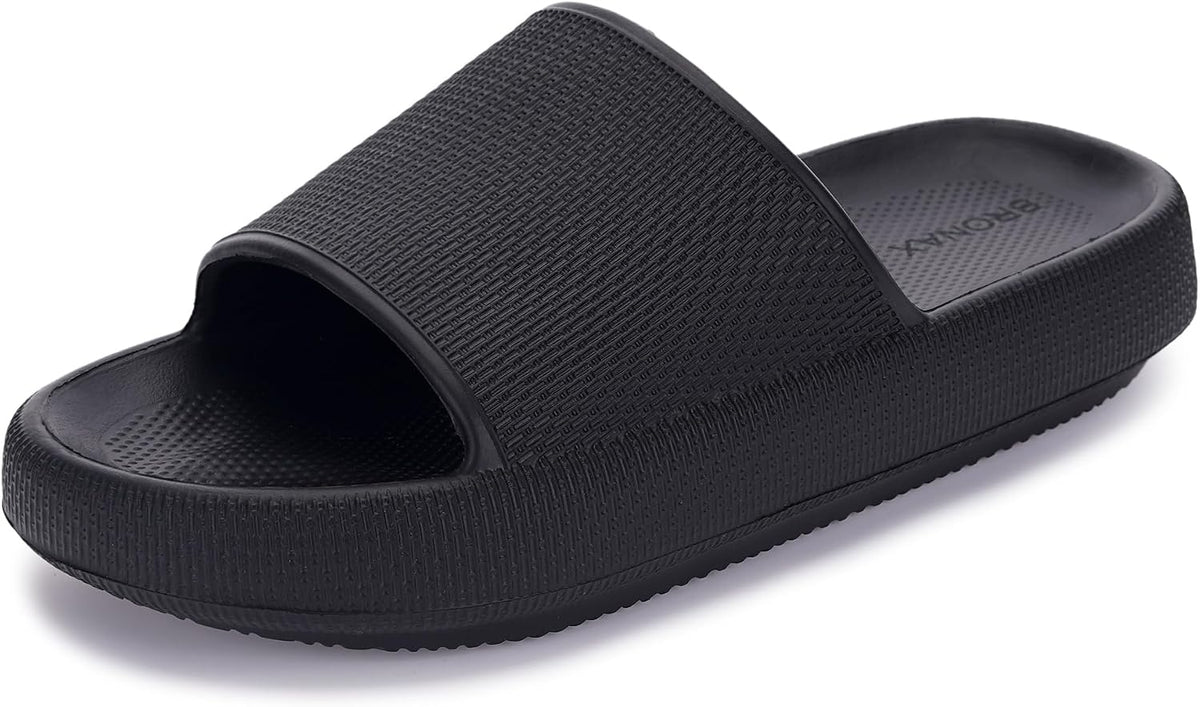 BRONAX Cushioned Thick Sole Pillow Slippers for Women and Men Y10