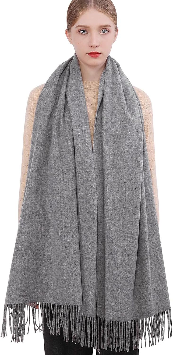RIIQIICHY Winter Scarfs for Women Pashmina Shawls Wraps for Evening Dresses Large Warm Soft Scarves