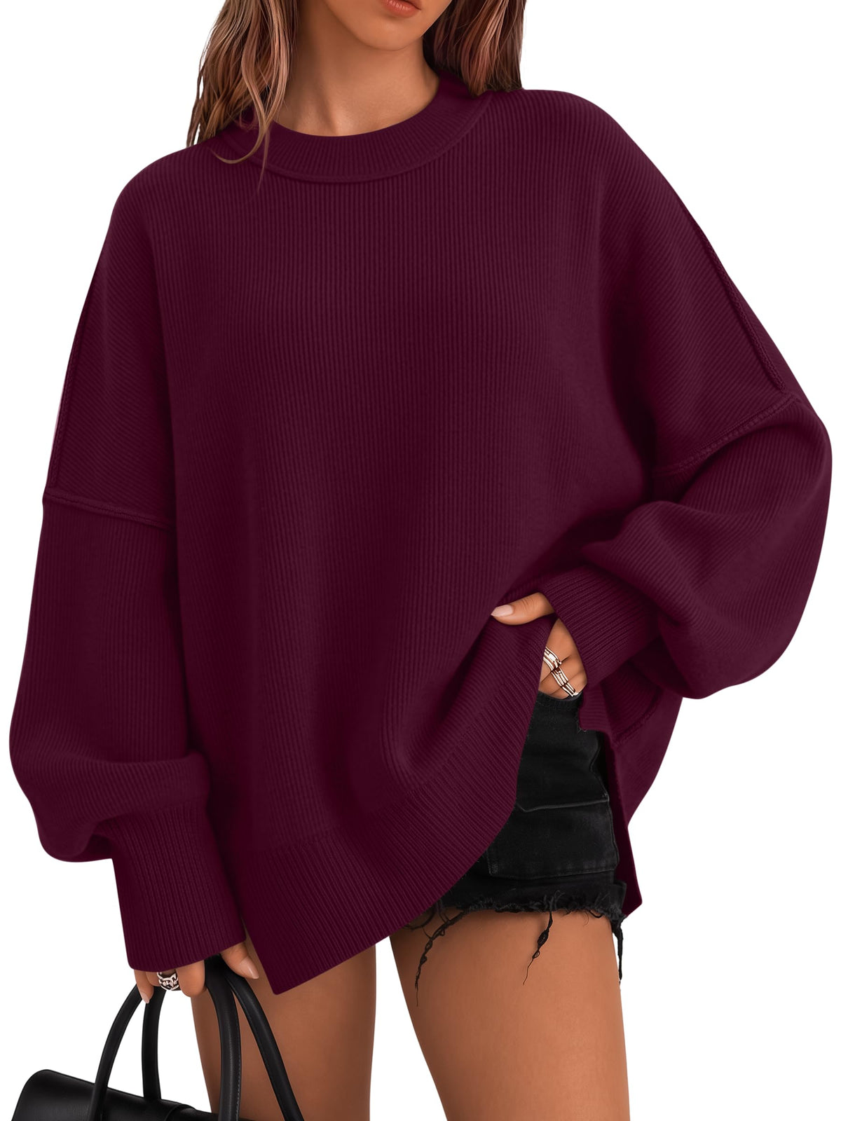 LILLUSORY Oversized Sweaters for Women 2026 Fall Fashion Outfits Clothes