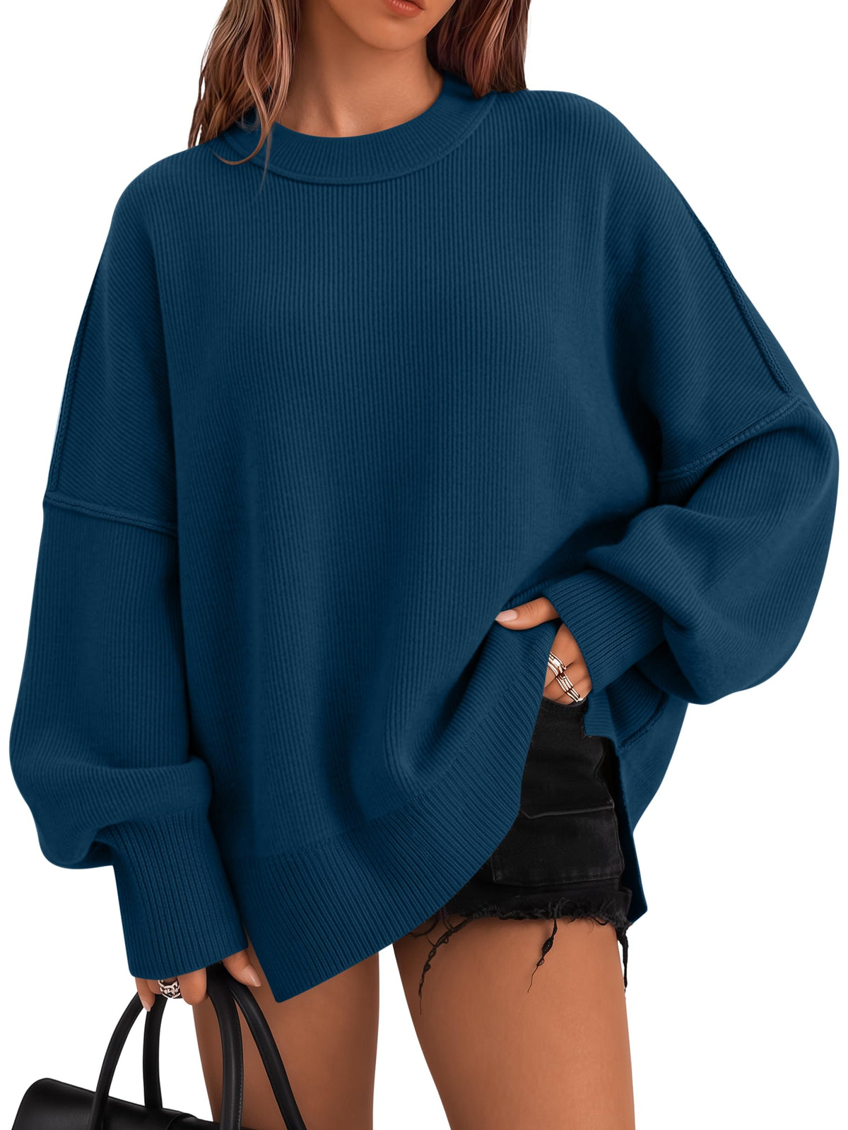 LILLUSORY Oversized Sweaters for Women 2026 Fall Fashion Outfits Clothes
