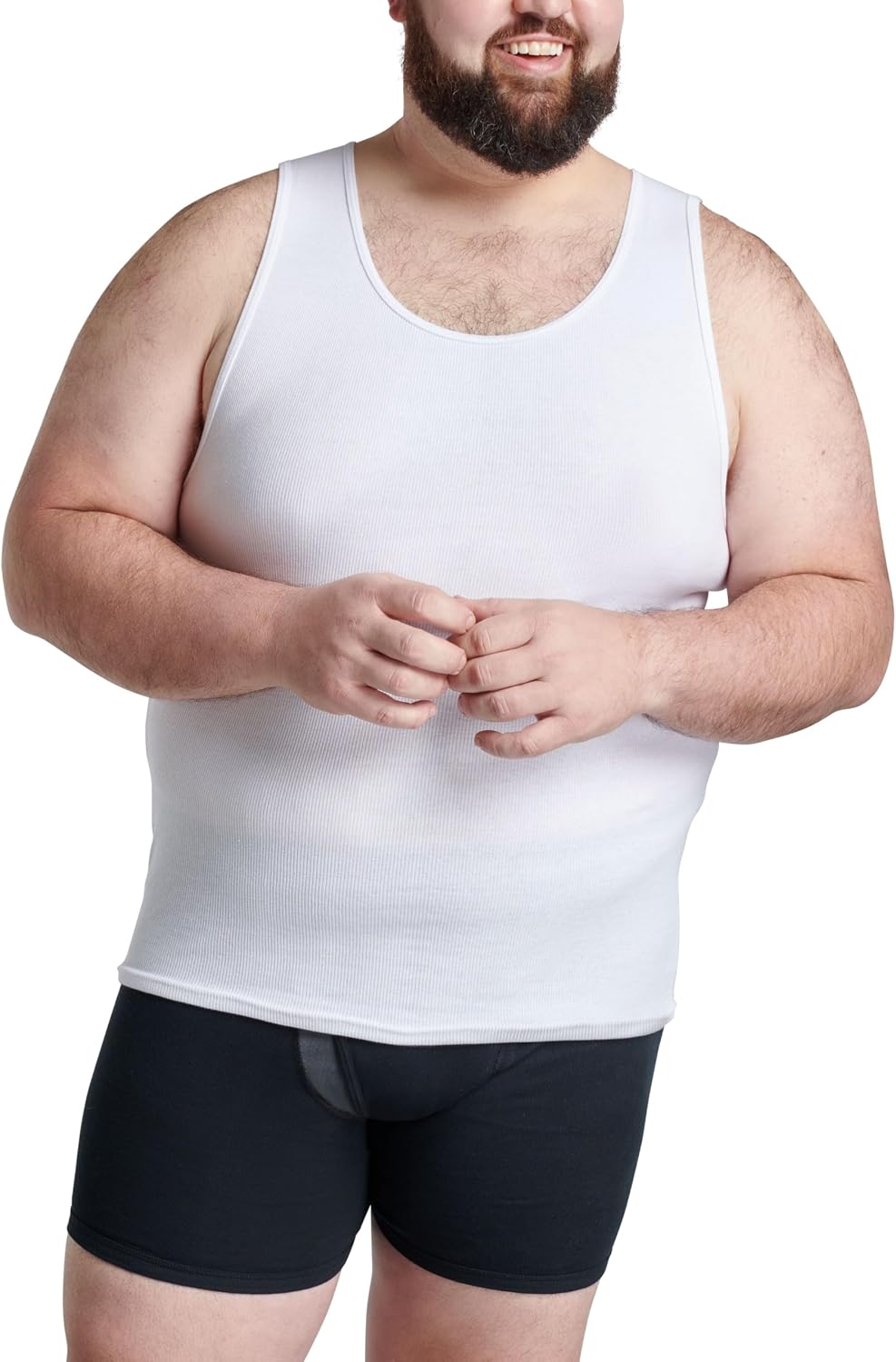 Fruit of the Loom Men's Sleeveless Tag Free Moisture Wicking Tank A-Shirt
