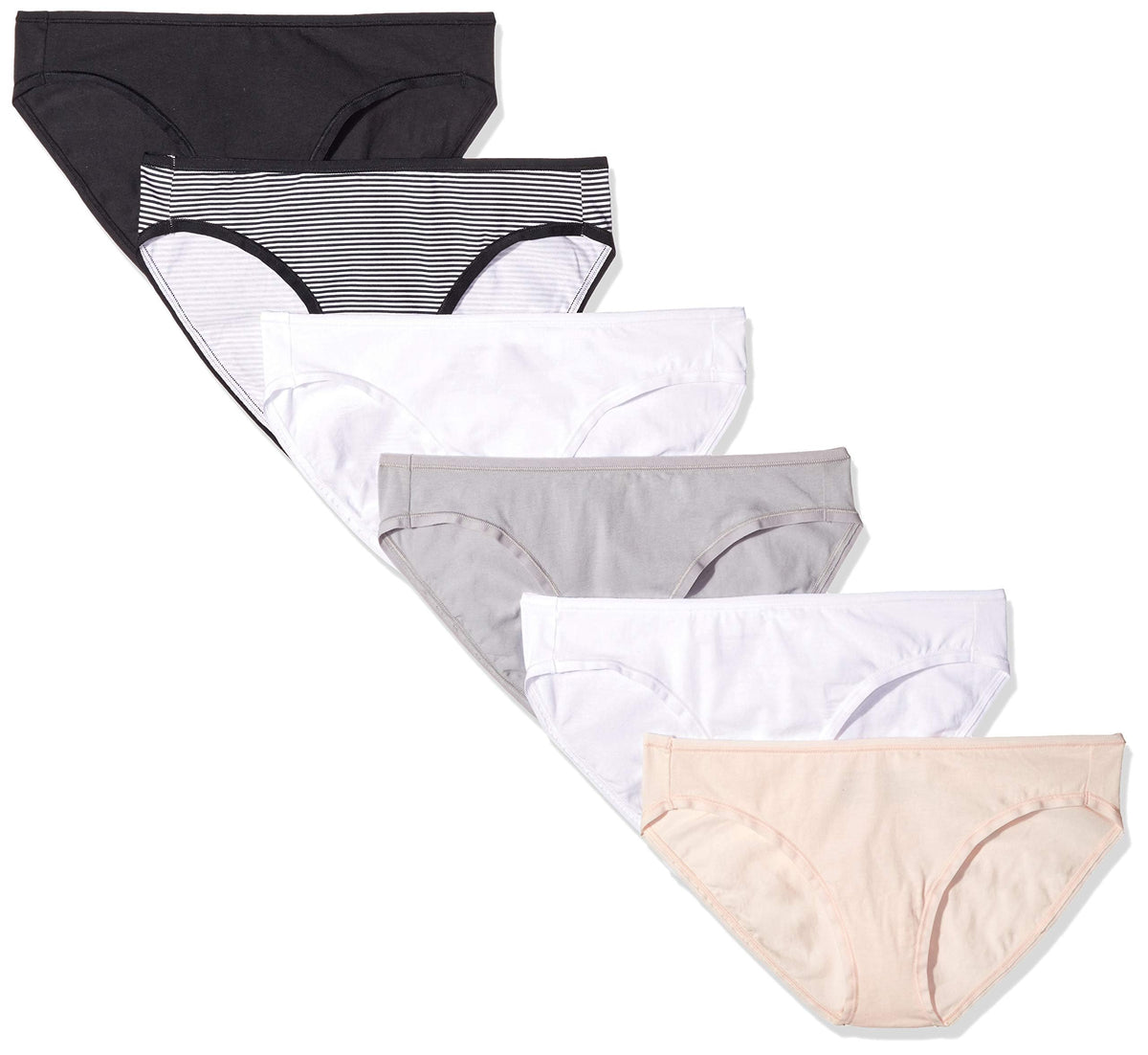 Amazon Essentials Women's Cotton Spandex Bikini Brief Underwear (Available in Plus Size)