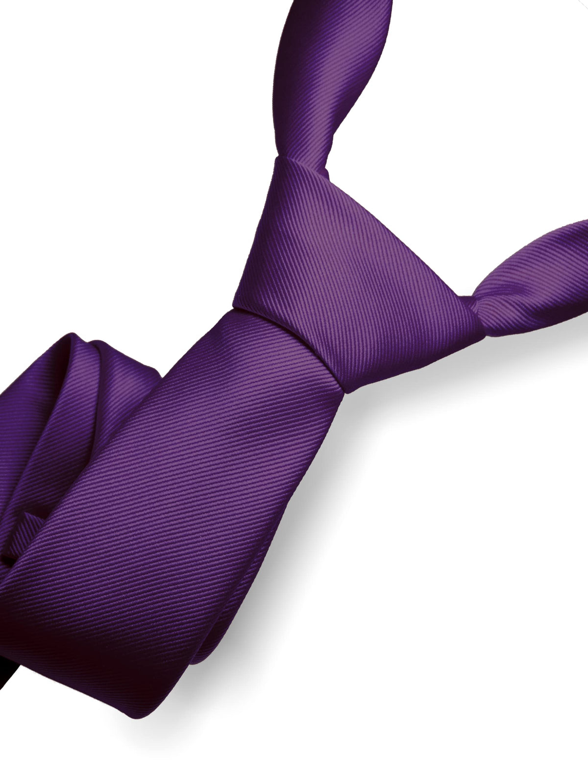 RBOCOTT Solid Color Tie Formal Necktie for Men
