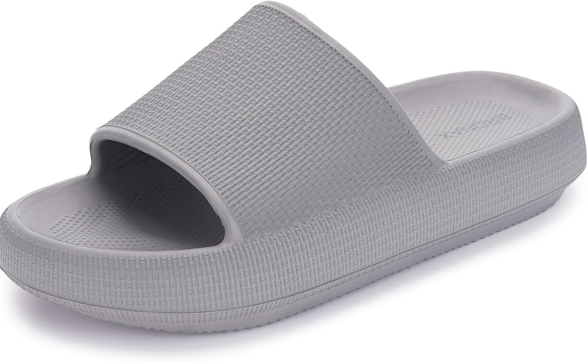 BRONAX Cushioned Thick Sole Pillow Slippers for Women and Men Y10