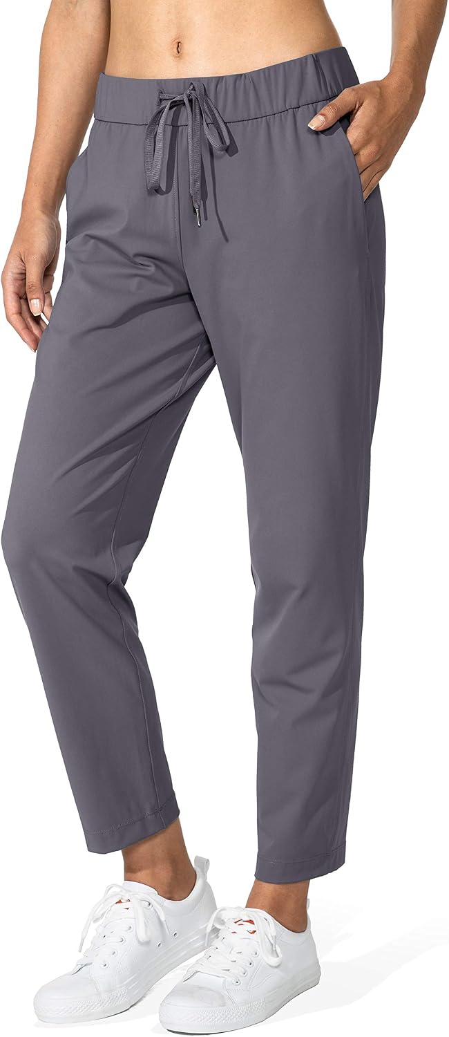 G Gradual Women's Pants with Deep Pockets 7/8 Stretch Ankle Sweatpants