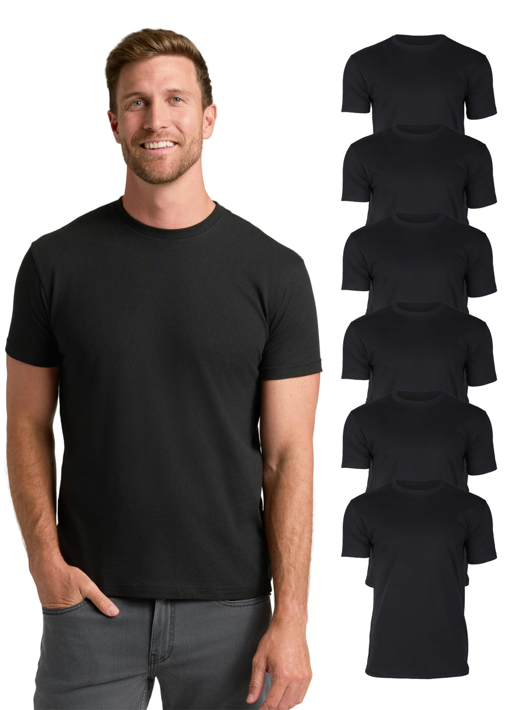 True Classic Mens T-Shirts – Short Sleeve Crew Neck