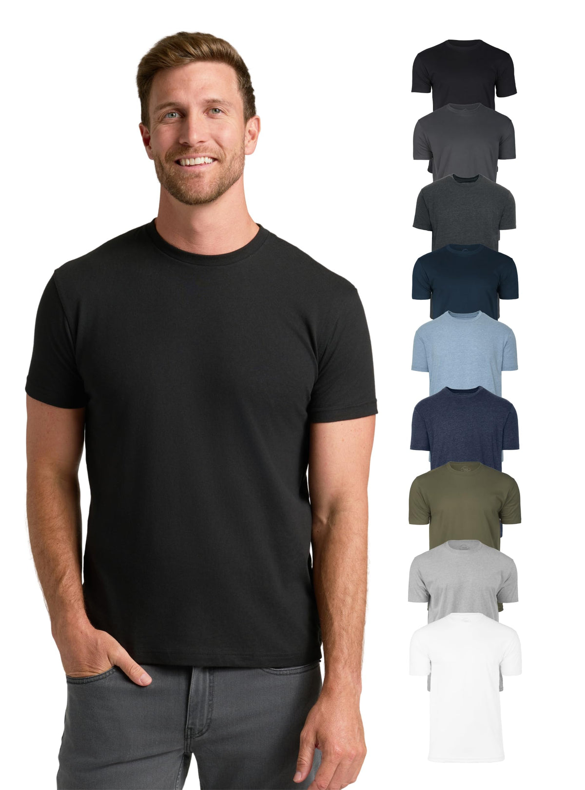 True Classic Mens T-Shirts – Short Sleeve Crew Neck