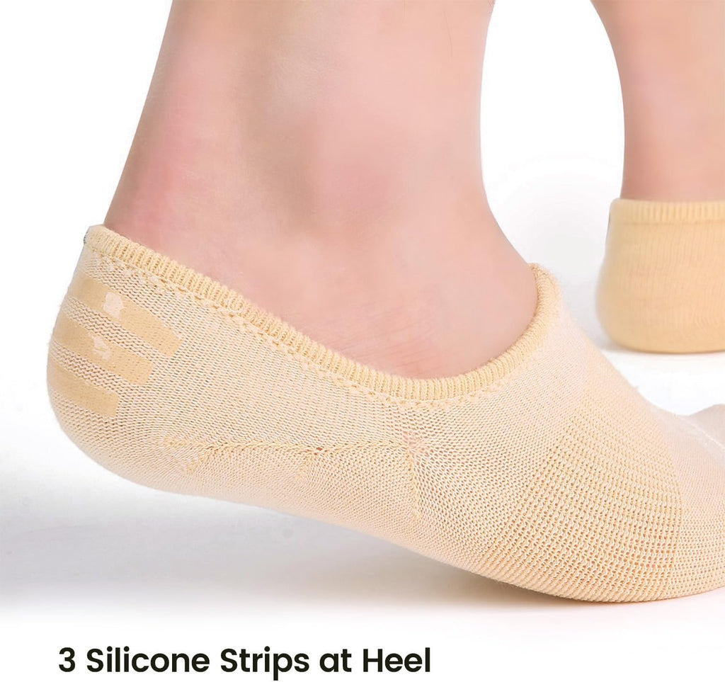 IDEGG Women & Men No Show Low Cut Anti‑Slip Casual Sports Running Socks