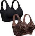 OEAK Womens Wireless Jelly Bras Plus Size Support Push Up Comfortable Bra
