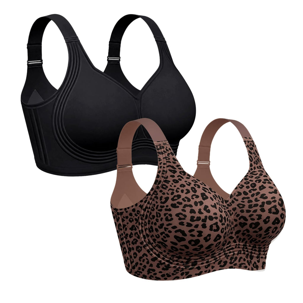 OEAK Womens Wireless Jelly Bras Plus Size Support Push Up Comfortable Bra