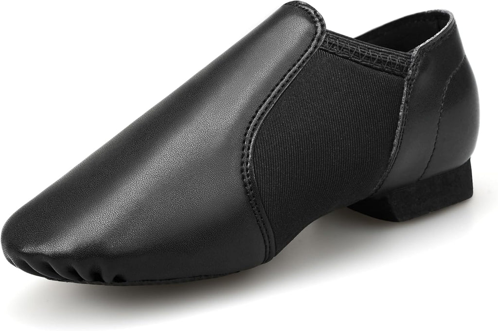 Stelle Jazz Shoes for Girls Genuine Leather Slip-On Dance Shoes