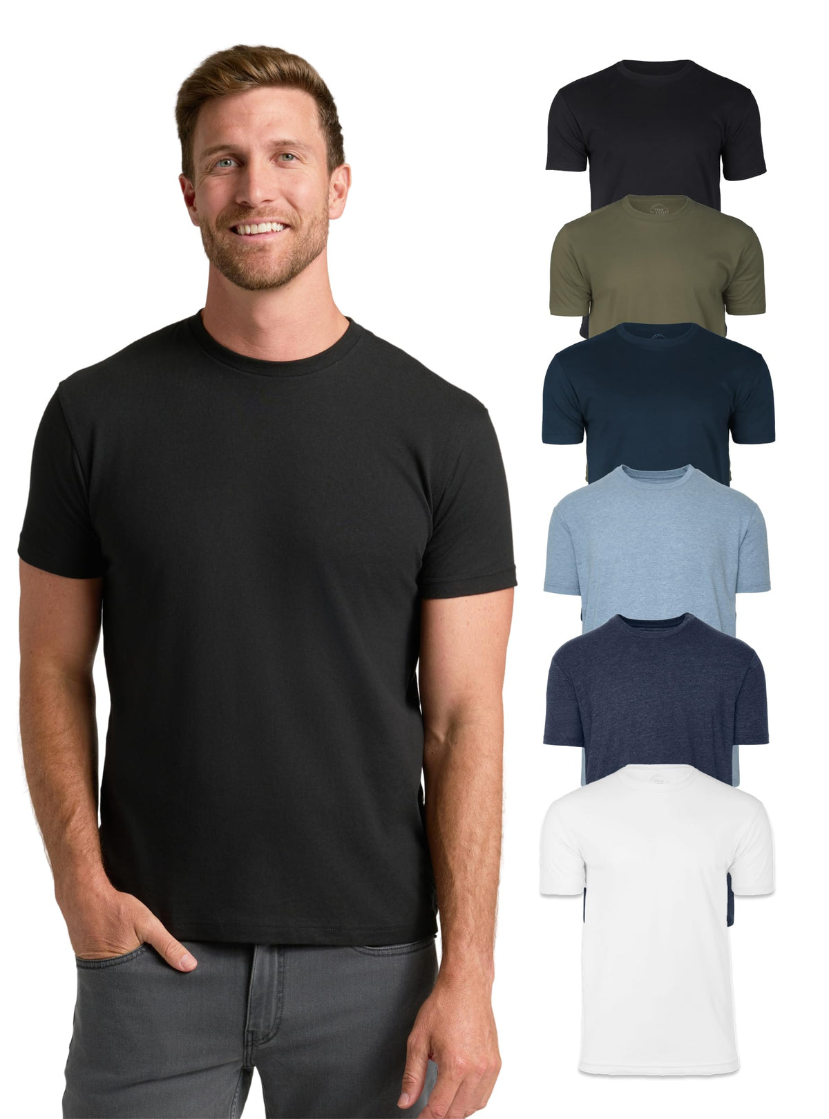 True Classic Mens T-Shirts – Short Sleeve Crew Neck