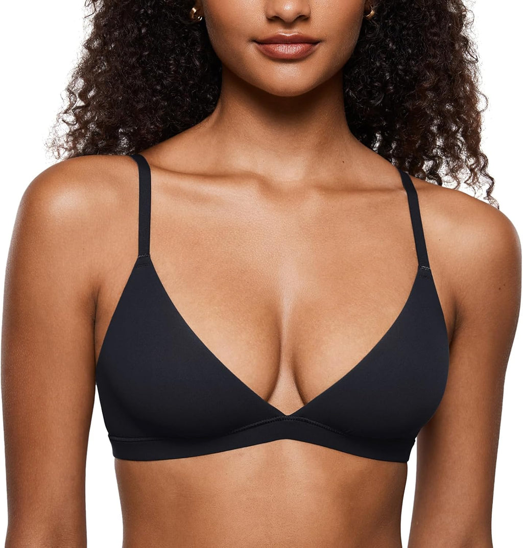 INLYRIC Women's Unlined Triangle Bralette