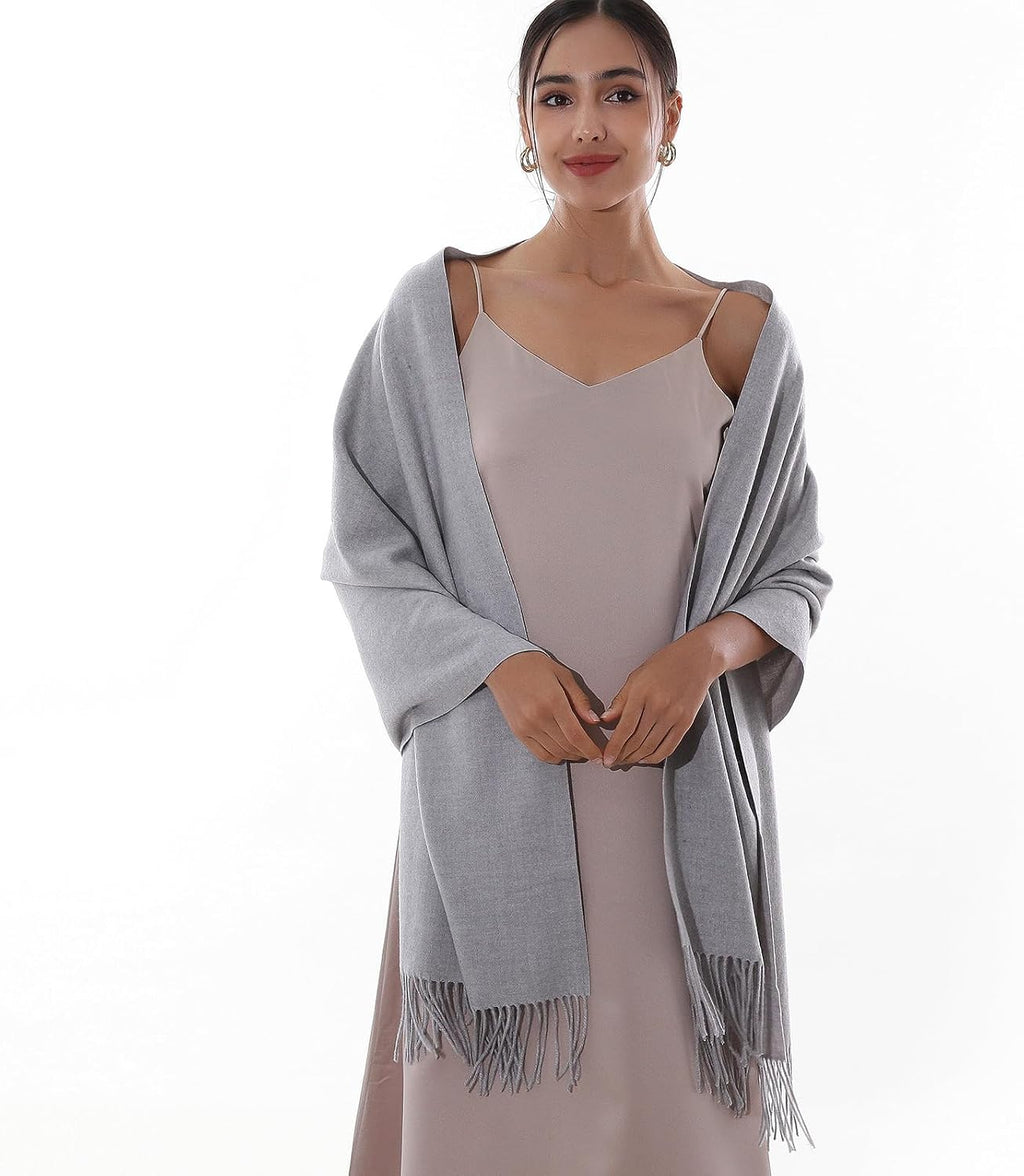 RIIQIICHY Winter Scarfs for Women Pashmina Shawls Wraps for Evening Dresses Large Warm Soft Scarves