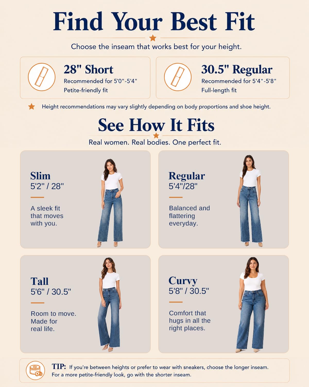 Women's High Waisted Stretchy Straight Leg Jeans Tummy Control Pants