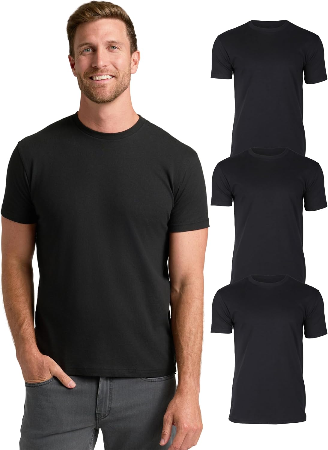 True Classic Mens T-Shirts – Short Sleeve Crew Neck
