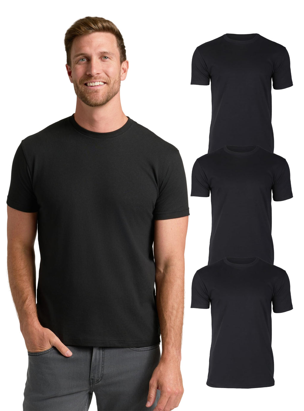 True Classic Mens T-Shirts – Short Sleeve Crew Neck