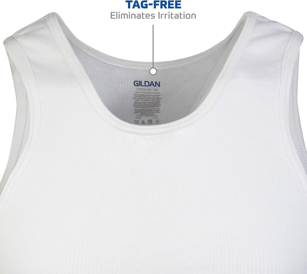 Gildan Men's A-Shirts Tanks Multipack
