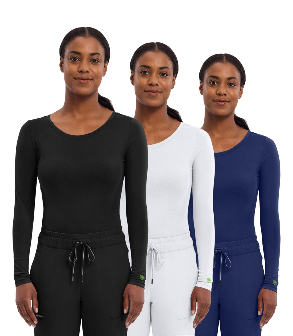 Healing Hands Underscrub Long Sleeve Women Knits Scrub Tops