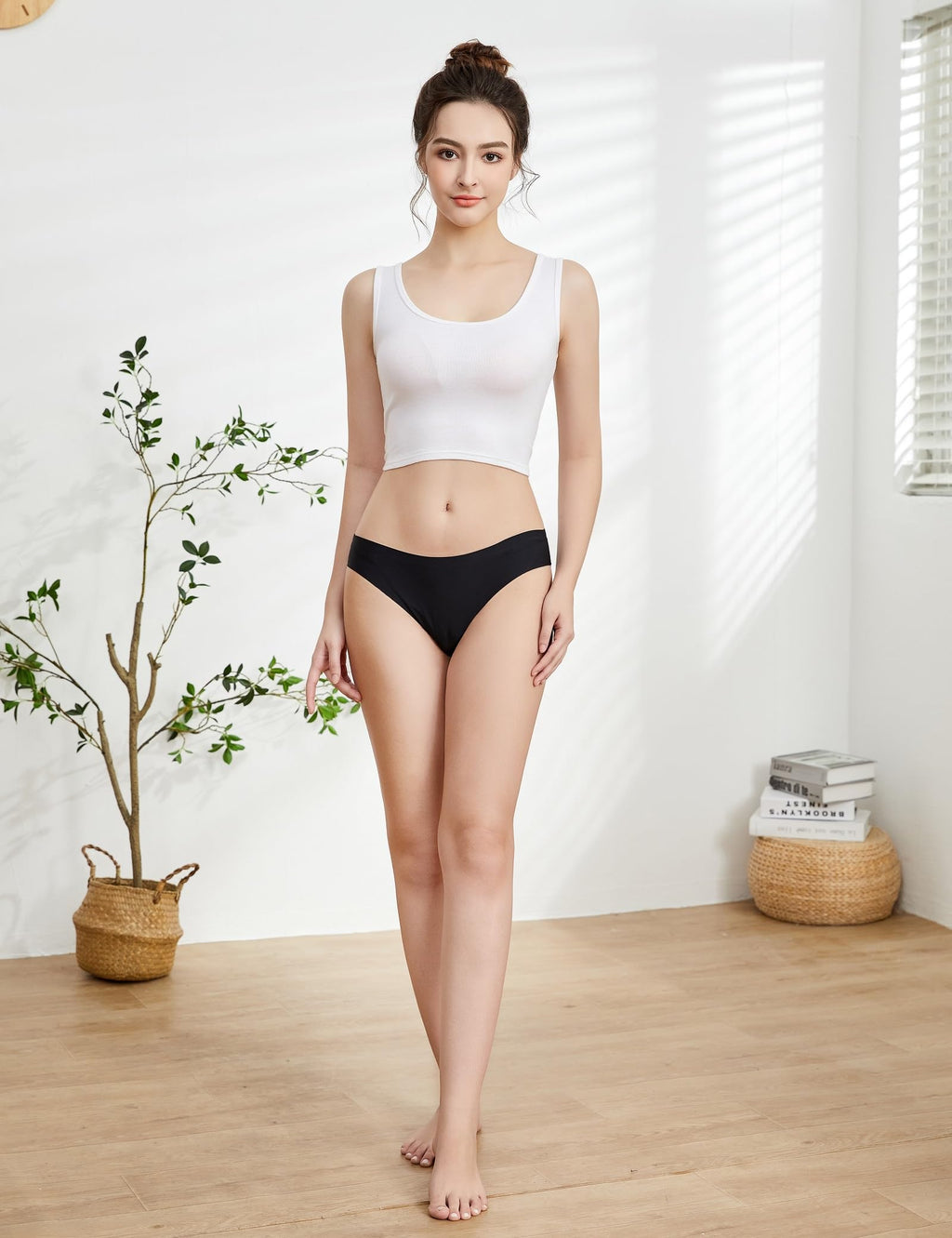 Caterlove Women's Seamless Underwear No Show Panties 6 Pack