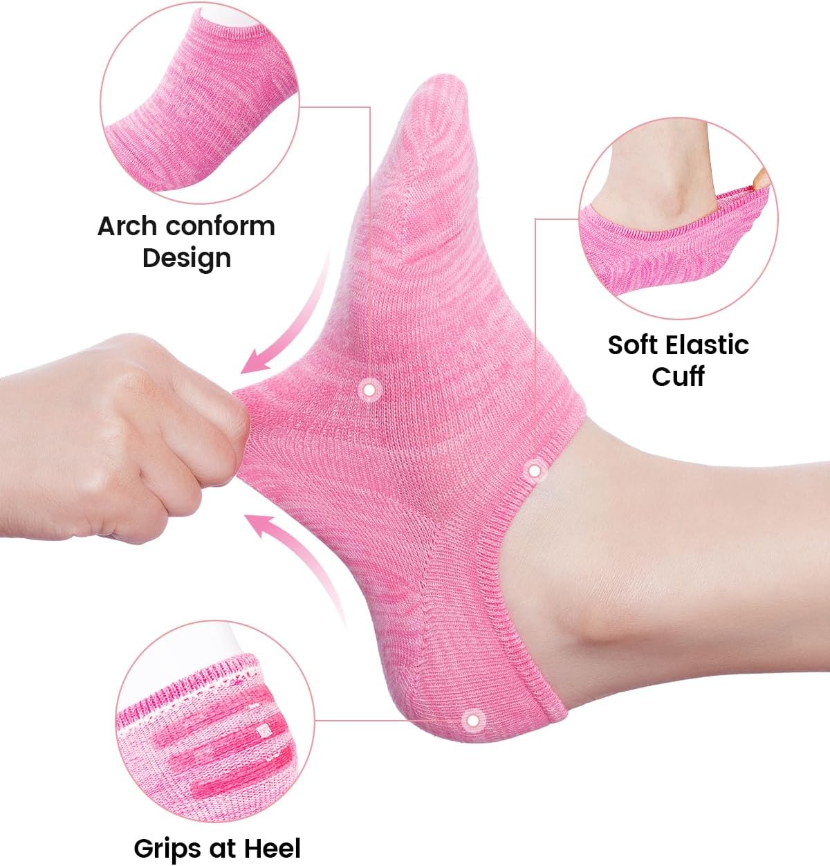 IDEGG Women & Men No Show Low Cut Anti‑Slip Casual Sports Running Socks