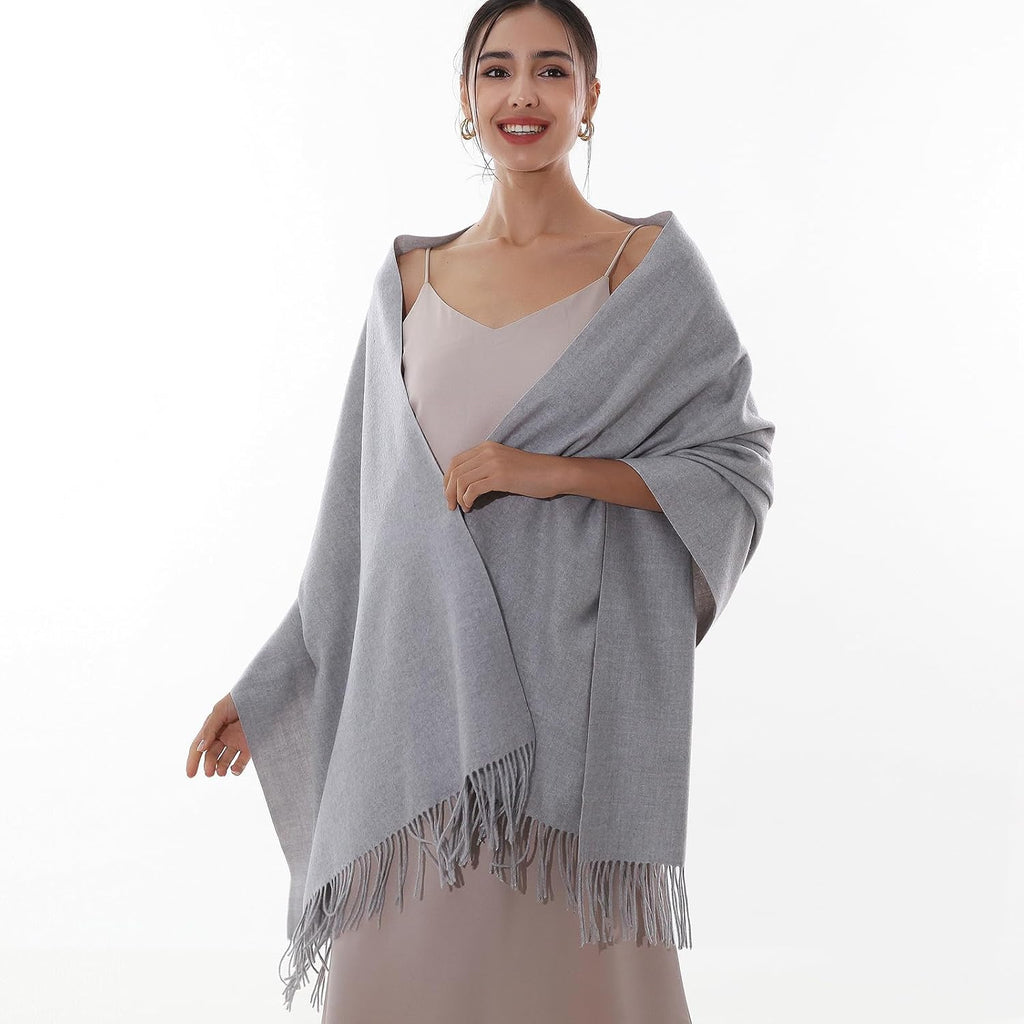 RIIQIICHY Winter Scarfs for Women Pashmina Shawls Wraps for Evening Dresses Large Warm Soft Scarves