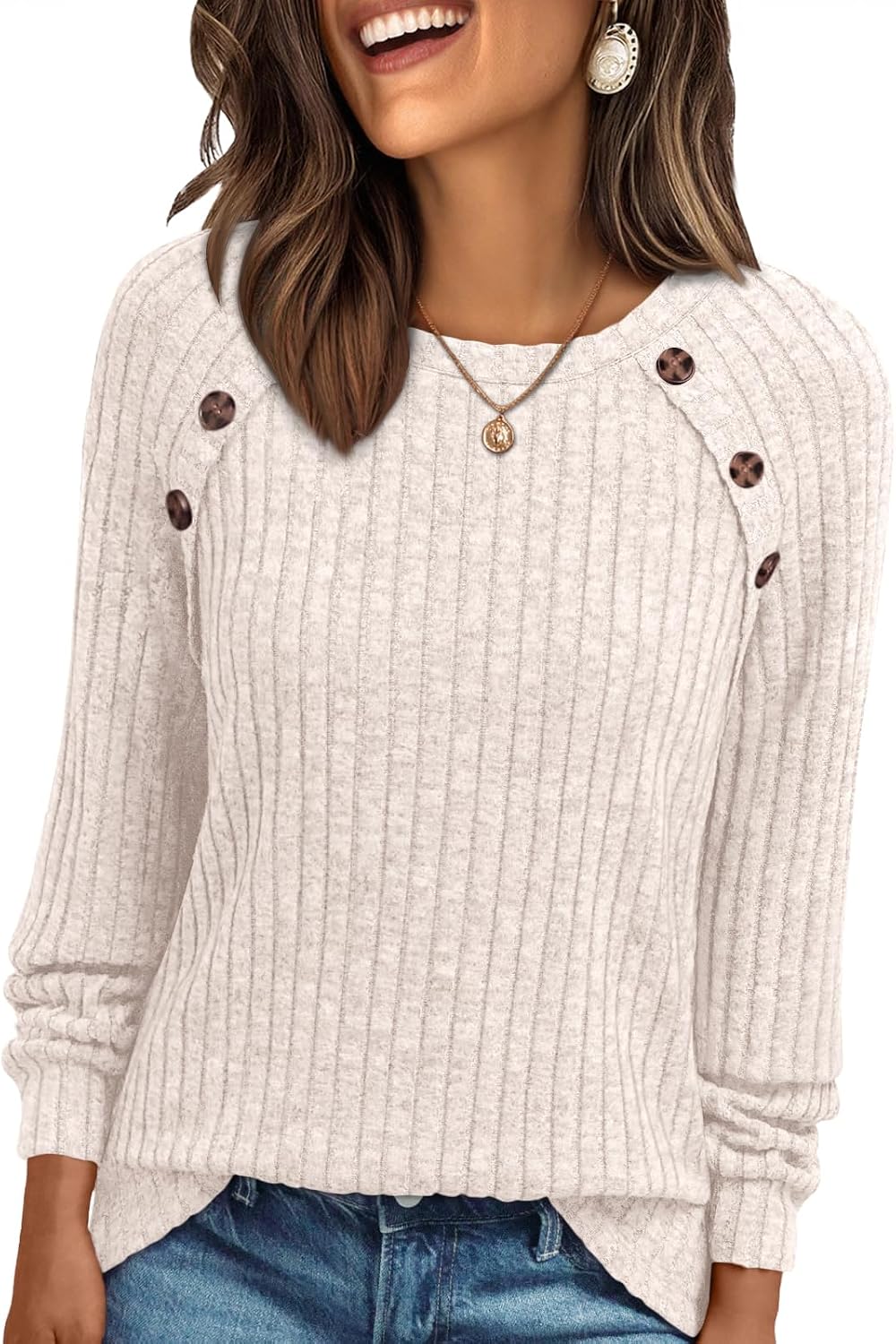 AUTOMET Womens Long Sleeve Shirts Fall Sweaters Business Casual Tops Blouse