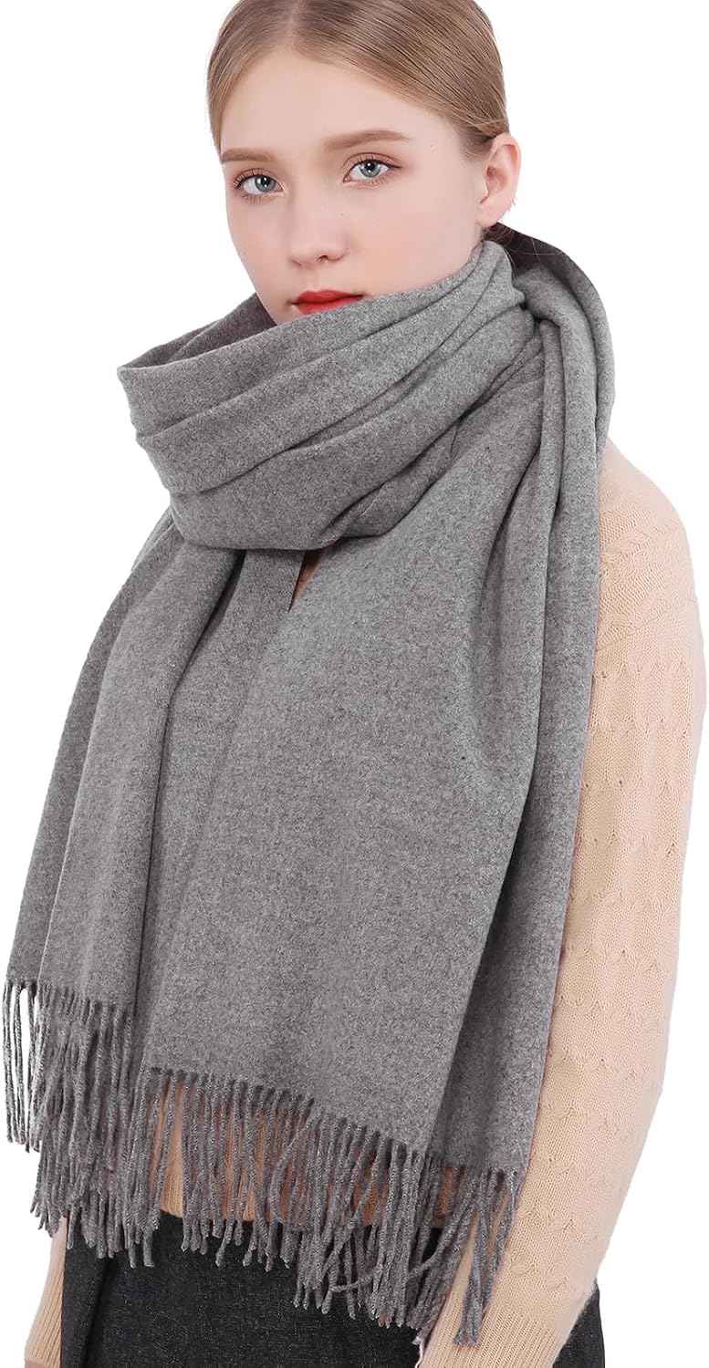 RIIQIICHY Winter Scarfs for Women Pashmina Shawls Wraps for Evening Dresses Large Warm Soft Scarves
