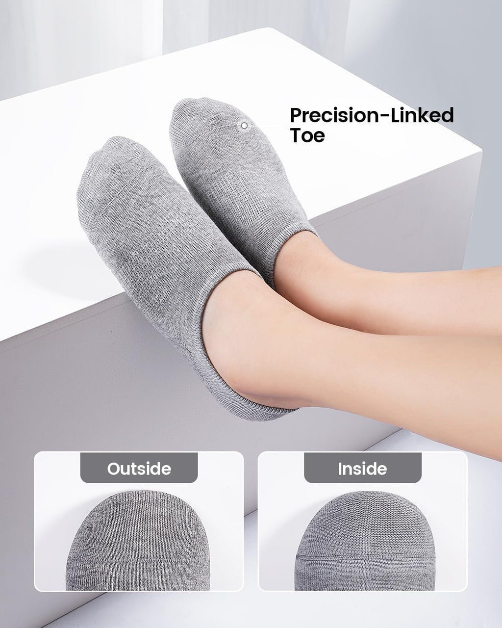 IDEGG Women & Men No Show Low Cut Anti‑Slip Casual Sports Running Socks