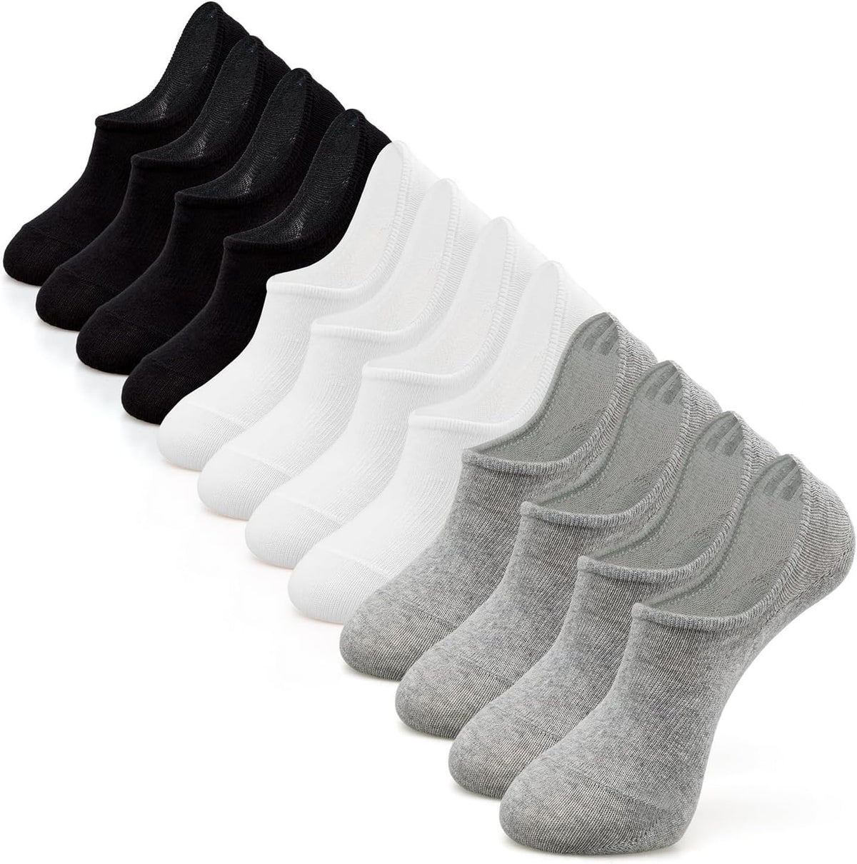 IDEGG Women & Men No Show Low Cut Anti‑Slip Casual Sports Running Socks