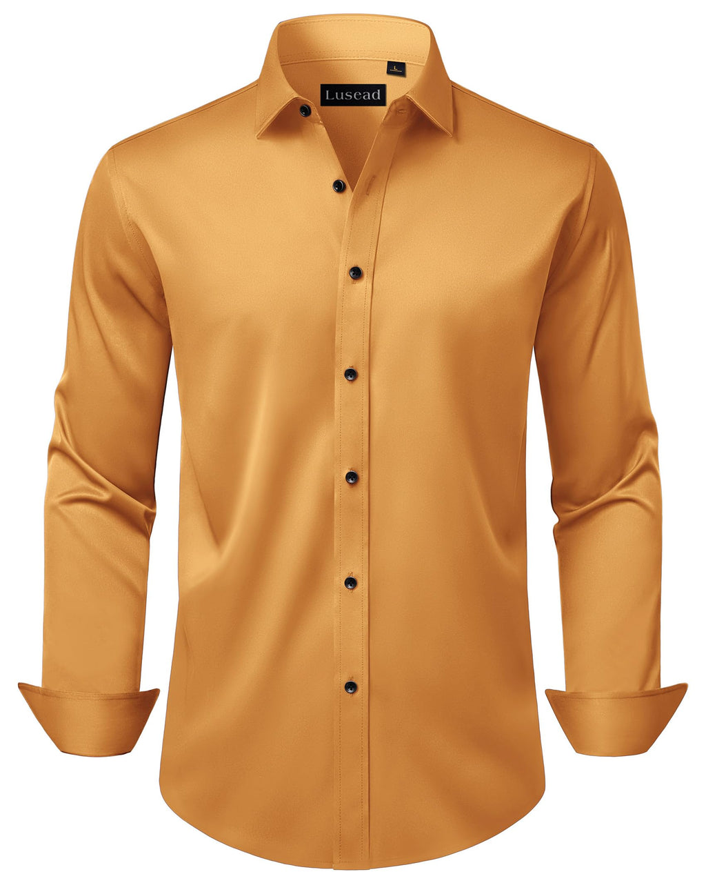Men's Dress Shirts Long Sleeve Stretch Wrinkle Free Wedding Formal Business Button Down Shirt