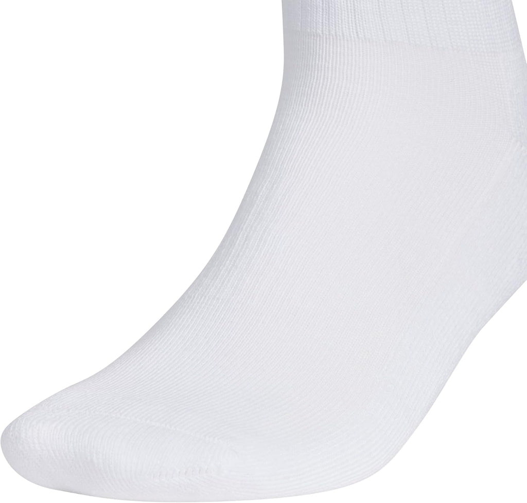 adidas Men's Athletic Cushioned Quarter Ankle Socks 6 Pairs