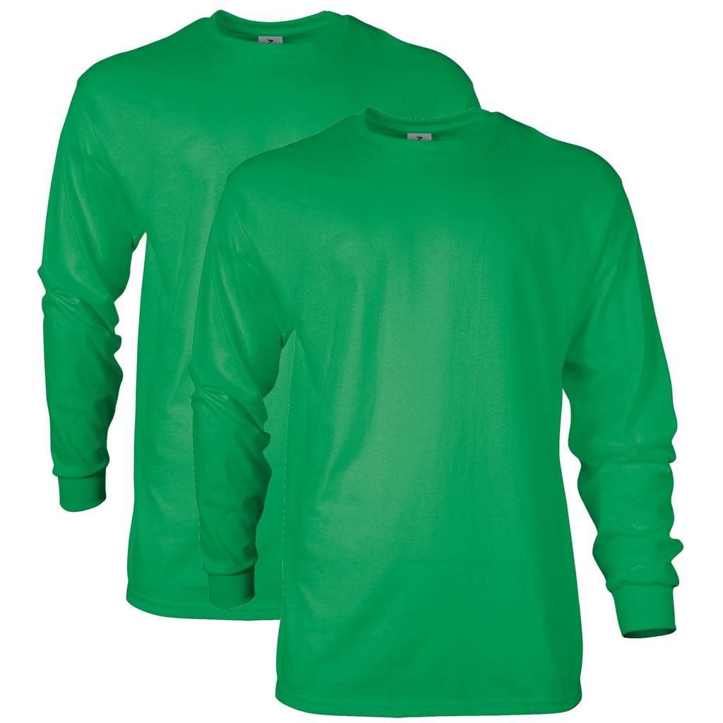 Gildan Adult Ultra Cotton Long Sleeve T-Shirt, Style G2400, Multipack