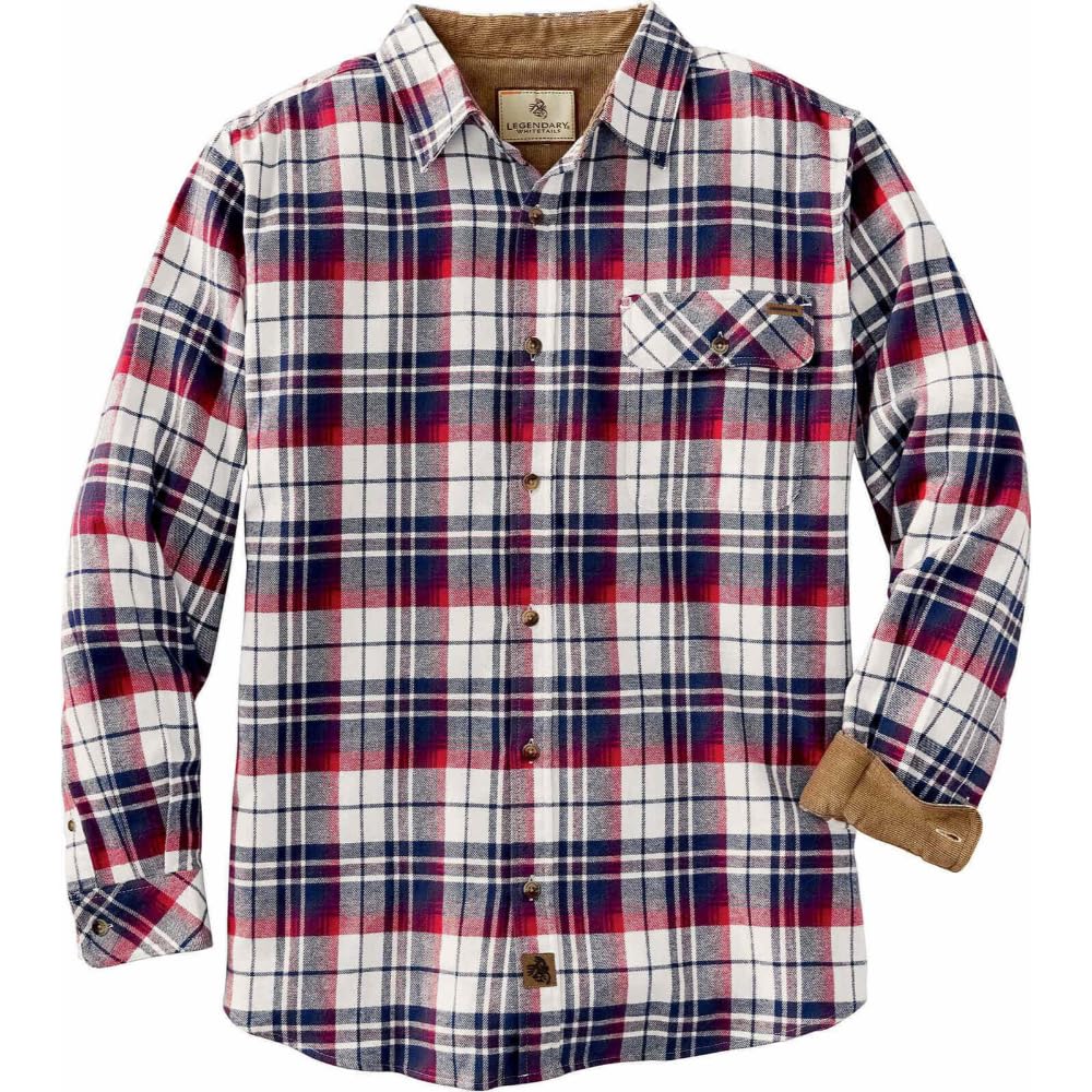 Legendary Whitetails Mens Flannel Long Sleeve Button Down 100% Cotton Shirt