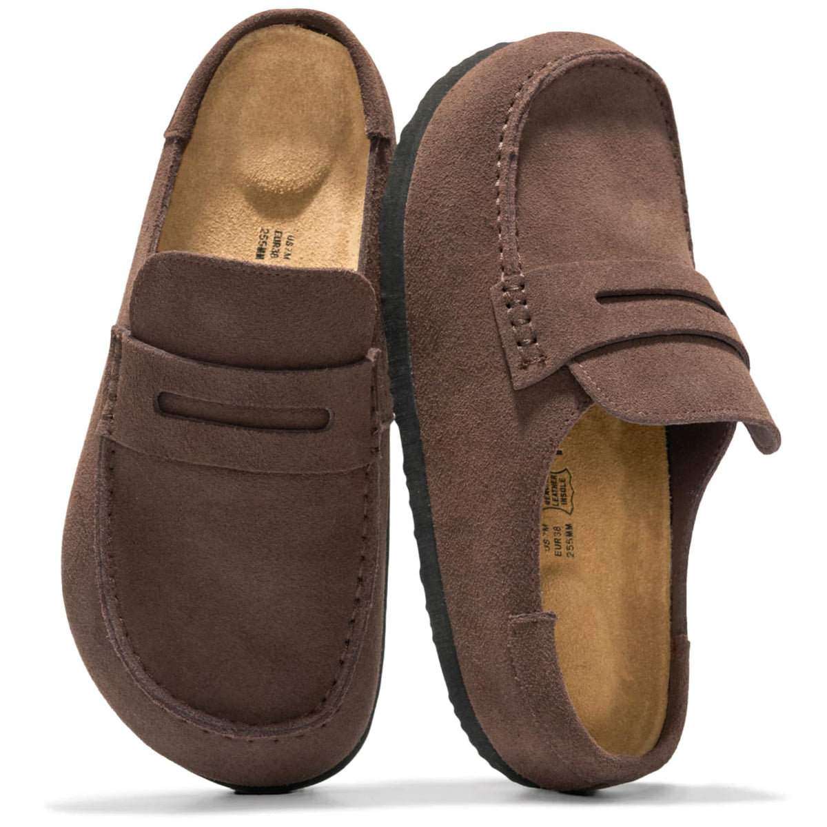 Project Cloud 100% Genuine Leather Moccasin Clogs for Women Fall Shoes