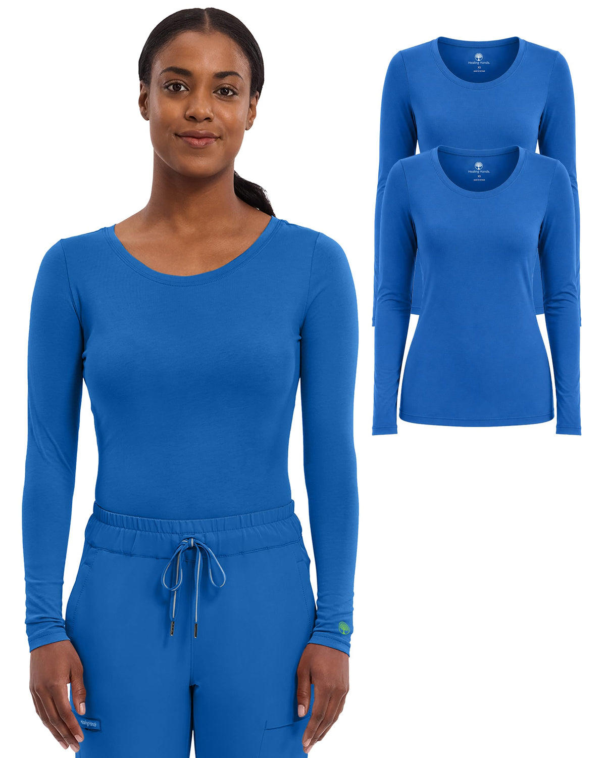 Healing Hands Underscrub Long Sleeve Women Knits Scrub Tops